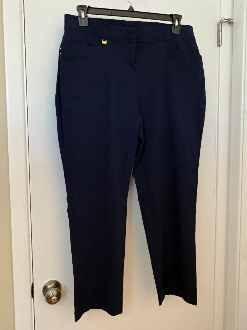 JM Collection navy Blue womens trouser size 14S